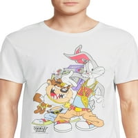 Looney Tunes férfiak és nagy férfi grafikus pólók, 2-csomag, S-3XL