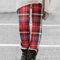 Női téli alkalmi Leggings elasztikus derék termikus Capris edzés nadrág termikus nyomatok nadrág bélelt Leggings nők