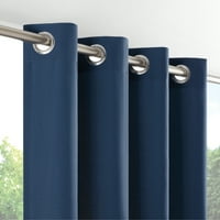 Waverly Hampton Szilárd Szoba Sötétítő Tömítőgyűrű Panel Kék