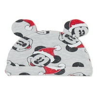 Disney Baby Wishes + Dreams Mickey Mouse Unisex, kisfiú, kislány karácsonyi ajándékkészlet, 5 darab, NB - 6 9m