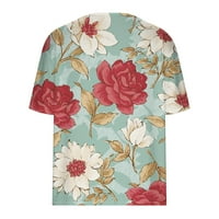 Grafikus pólók női nyári felsők alkalmi divatos rövid ujjú v nyakú pólók Plusz méretű virágos ing aranyos pólók elegáns