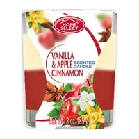 Home Select-Fresh Home Fragrance-illatos gyertyák - vanília és almás fahéj-oz