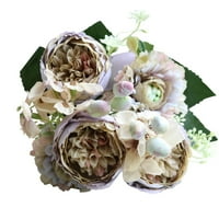 Anyák napja kötegek mesterséges bazsarózsa virágok rózsa otthon fél esküvő dekoratív Rózsa csokor