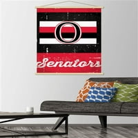 Ottawa Senators-Retro Logo fali poszter fa mágneses kerettel, 22.375 34