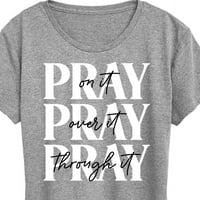 Azonnali üzenet-Imádkozz rajta, Imádkozz rajta, Imádkozz rajta-Női Rövid ujjú grafikus póló