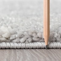 Kortárs terület szőnyegbőv vastag rácsos szürke, fehér nappali könnyen tisztítható