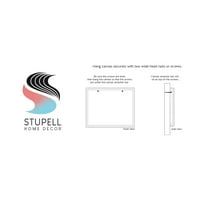 Stupell Industries Woodland Alphabet Wildlife Botanicals tanulási erdei lények grafikus galéria csomagolt vászon nyomtatott