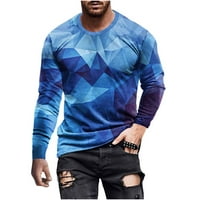3D nyomtatás ingek férfiaknak Unise grafikus ingek divat nagy és magas Crewneck póló Hosszú ujjú Streetwear férfi
