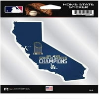 Dodgers Bajnokok Otthoni Állami Matrica Lapos Vinil Die Cut Matrica Auto Home World Series Baseball