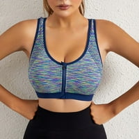 Női melltartók Push Up No Underwire elülső lezárás elülső klip Zip Snap Zip Up vezeték nélküli jóga melltartók Sport