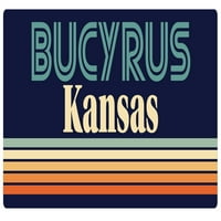 Bucyrus Kansas Hűtőmágnes Retro Design