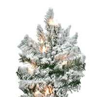 Vickerman 10 ' Özönlöttek Utica Fenyő Vékony Mesterséges Karácsonyfa, Tiszta Fények