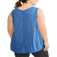 Terra & Sky Women's Plus Size Athleisure Twist Front Top