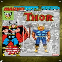 Marvel Toy Vault-Thor fali poszter Nyomócsapokkal, 14.725 22.375