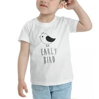 Korai madár aranyos kisgyermek pólók fiúknak lányok
