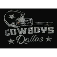 Cowboys-Dallas strasszos Rövid ujjú póló