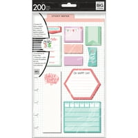 Happy Planner Sticky Notes 200 Pkg-Legyen Ott-Klasszikus, Mindegyik Tervez