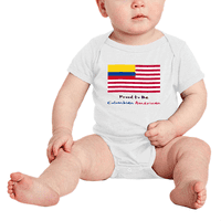 Büszke arra, hogy kolumbiai amerikai zászló baba Kezeslábas