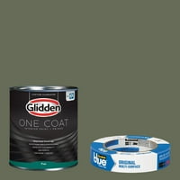 Glidden One Coat, belső festék + alapozó, All About Olive, Sík kivitel, gallon Scotchblue festő szalagjával, eredeti