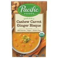 Pacific Foods Bio kesudió sárgarépa gyömbér krémleves, 17.6 oz