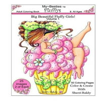 Sherri Baldy My-Besties Fluffys kifestőkönyv: most Sherri Baldy rajongói kedvenc Nagy gyönyörű bolyhos lányai kifestőkönyvként