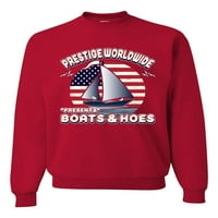 Vad Bobby, Vintage Retro USA Prestige Worldwide vicces hajók és kapák Unise Crewneck grafikus pulóver, piros, közepes