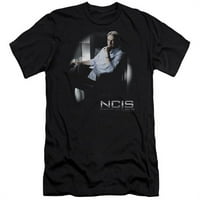 Trevco NCIS & Gibbs Ponders felnőtt prémium vászon Slim Fit 30-HBO Rövid ujjú póló, fekete-kicsi