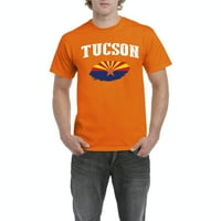 Férfi póló Rövid ujjú-Tucson Arizona zászló