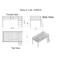 Alaterre Roxy Junior Loft-fahéj szürke álcázás alsó sátor