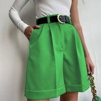 Lopecy-Sta női nyári alkalmi rövidnadrág magas derék zseb szilárd rövidnadrág nadrág foglalkozik Clearance rövidnadrág