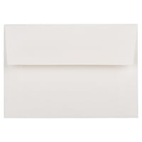 Papír & boríték 4bar a Strathmore meghívó borítékok, 1 8, fényes fehér szövött, 25 csomag