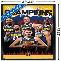 Denver Nuggets - NBA döntőbajnokok fali poszter, 22.375 34 keretes