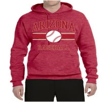 Vad Bobby város Arizona Baseball Fantasy rajongó Sport Unise kapucnis pulóver, Évjárat Heather piros, kis