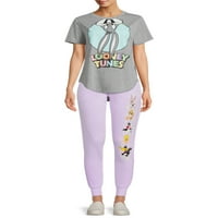 Looney Tunes Juniors kúpos fit gyapjú kocogó nadrág