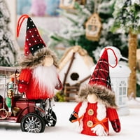 Karácsonyi Gnome Baba Lógó Dísz Izzó Törpe Baba Plushies Arctalan Baba Plüss Játék Xmas Tree Medál Karácsonyi Party