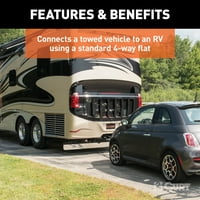 Egyedi vontatott jármű RV kábelköteg a gumicsónak vontatásához, válassza a Lincoln MKX lehetőséget
