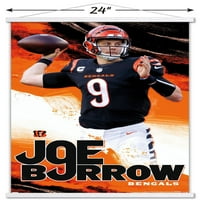 Cincinnati Bengals - Joe Burrow fali poszter mágneses kerettel, 22.375 34