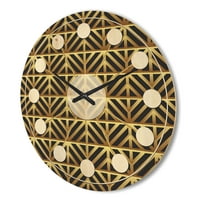 Designart 'Metallic Golden Luxury Geometrics XII. XIV.