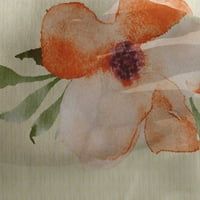 oneOone Georgette viszkóz szövet akvarell levelek & virág virágos nyomtatás varrás szövet BTY széles