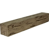 Ekena Millwork 4 H 6 D 84 W Pecky Cypress Fau Wood kandalló kandalló, prémium hickory