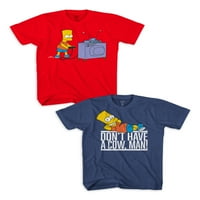 A Simpsons rövid ujjú grafikus szokásos pólócsomag