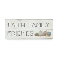 Védjegy képzőművészet tipográfia vászon művészet 'Beautiful Bounty III Faith Family Friends' James Wiens