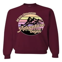 Vad Bobby Hagyja, Hogy Az Osztálytermi Kaland Kezdődik Hegyi Naplemente Világos Színek Pop Kultúra Unise Crewneck Pulóver,