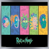 Rick És Morty-Arcok Fali Poszter, 22.375 34