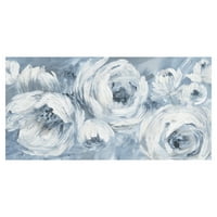MACHASPIECE Művészeti Galéria Kortárs Blues White Ranunculus, Nan Canvas Art 17 34