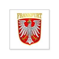 CafePress-Frankfurt Matrica-Négyzet Alakú Matrica 3 3