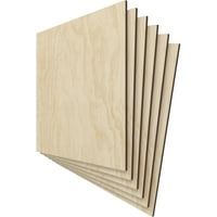 Ekena Millwork 3 4 W 3 4 H 1 4 T Wood Hobby Boards, Birch