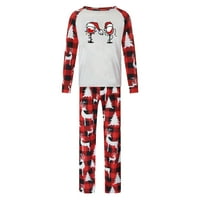 Clearance karácsonyi pizsama család, családi karácsonyi Pjs megfelelő készletek Xmas Print Holiday hálóruha szett anya