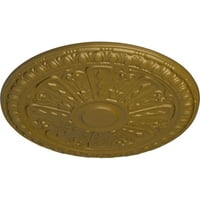 Ekena Millwork 18 OD 1 4 P Raymond mennyezeti medál, kézzel festett arany