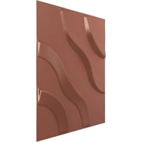 Ekena Millwork 7 8 W 7 8 H Lane endurawall dekoratív 3D -s fali panel, univerzális gyöngy metál pezsgő rózsaszín